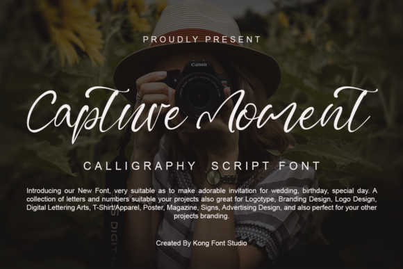 Capture Moment Font for Creative Projects