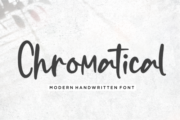 Chromatical: A Paint Brush Script Font