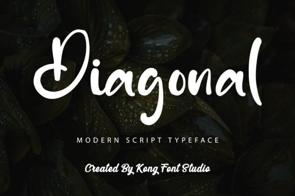 Diagonal: A Bold, Modern Font for Designers