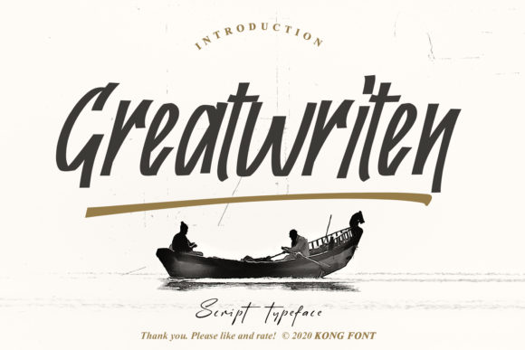 Greatwriten Font for Creative Publishing