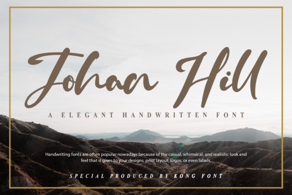Johan Hill: A Handwritten Font for Creative Projects