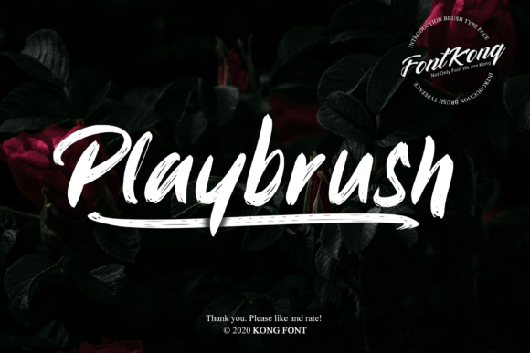 Playbrush: A Fun Handwritten Font for Crafters