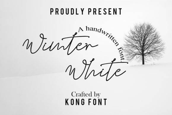 Winter White Font for Creative Marketing